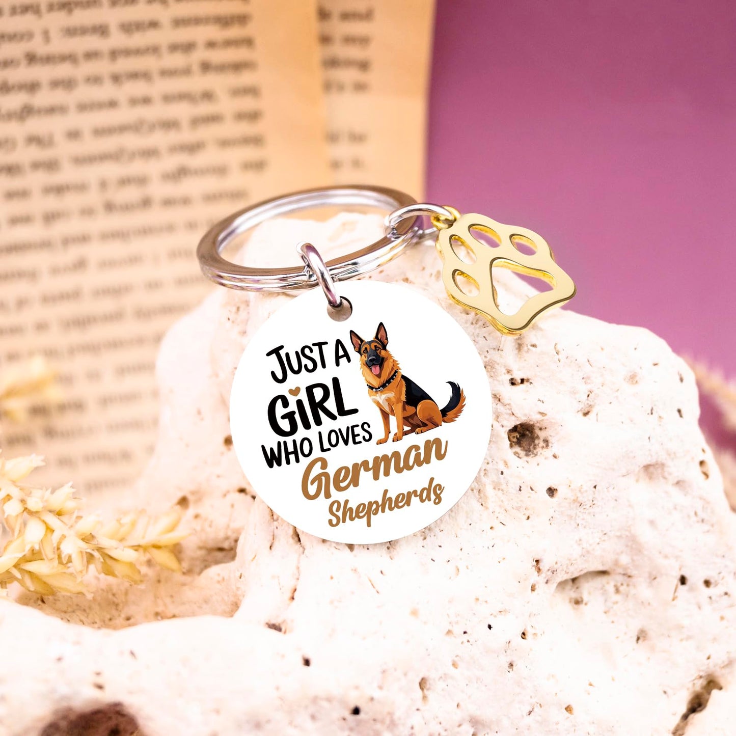 German Shepherd Gifts Keychain German Shepherd Bag Charm Christmas Birthday Gifts For Women