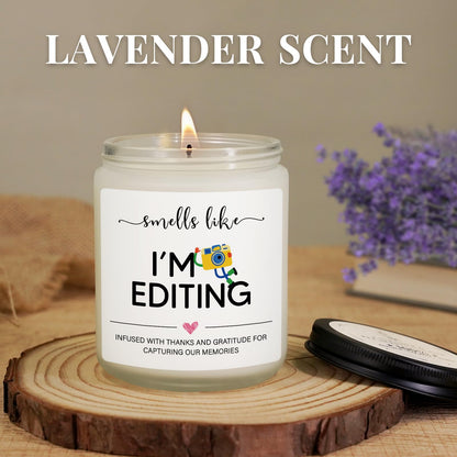 Photographer Gifts for Women Men, Photographer Thank You Gift Christmas Birthday Gift for Photographers, Camera Lovers-Photography Accessories, Photography Lover Gifts Ideas, Lavender Scent Candles