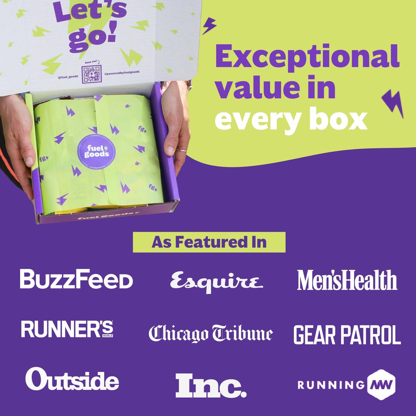 The RunnerBox® by Fuel Goods - Best Running Gift Box for Women and Men, 10-12 Runner Essentials for Training, Recovery, and Race Day; Marathon Gifts