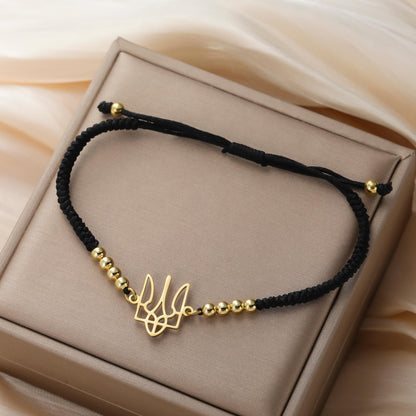 Dreamtimes Ukrainian Symbol Bracelet for Women Ukraine Bracelet for Men Ukraine Trident Inspired Gifts Ukrainian Remembrance Jewelry