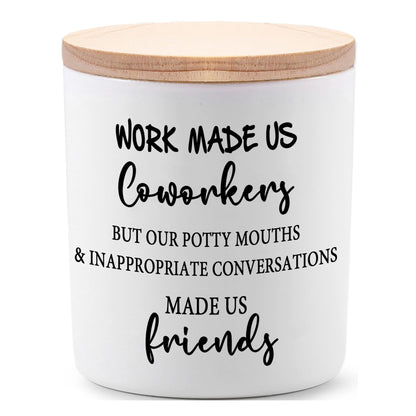 BFJLIFE Coworker Gifts for Women Funny Cool Co Worker Gifts for Christmas Birthday Unique Lavender Scented Soy Candles