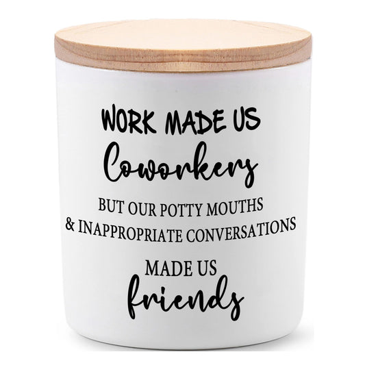 BFJLIFE Coworker Gifts for Women Funny Cool Co Worker Gifts for Christmas Birthday Unique Lavender Scented Soy Candles