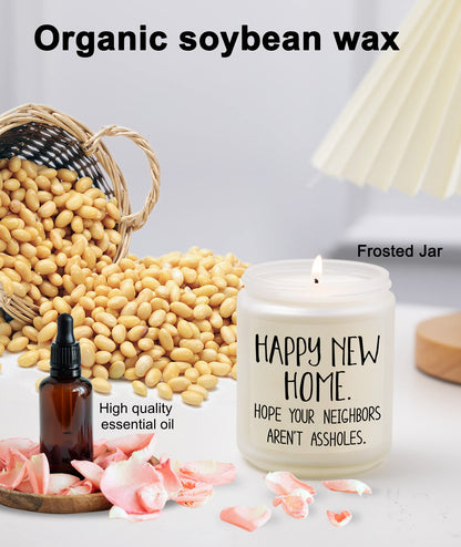 House Warming Gifts for New Home - Housewarming Gift, Funny Housewarming Presents, New Home Owner Gift, New House Present, Lavender Candles