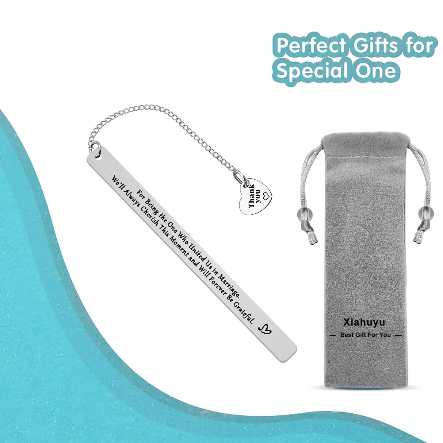 Wedding Officiant Gifts Bookmark Thank You Gifts for Wedding Guest Wedding Planner Gifts Wedding Officiant Appreciation Gifts Wedding Coordinator Gift Bridal Party Gift
