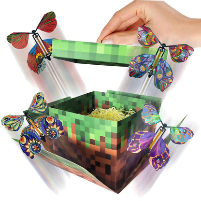 WUEURU Butterfly Explosion Gift Box, Exploding Gifts Box with Butterflies,DIY Butterfly Pop Up Box for Birthdays,Wedding, Proposal,Christmas, Thanksgiving, Anniversaries,Prank
