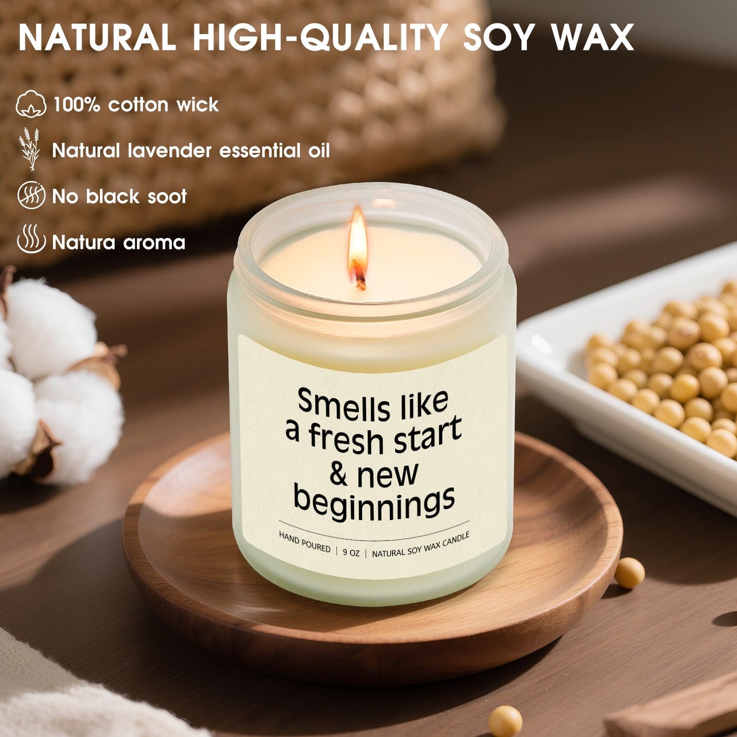 New Beggings Gifts for Women, Divorce Gifts for Women Men, Congratulations Breakup New Job Going Away Gift for Woman Friends Coworker, Happily Divorced Soy Wax Candle