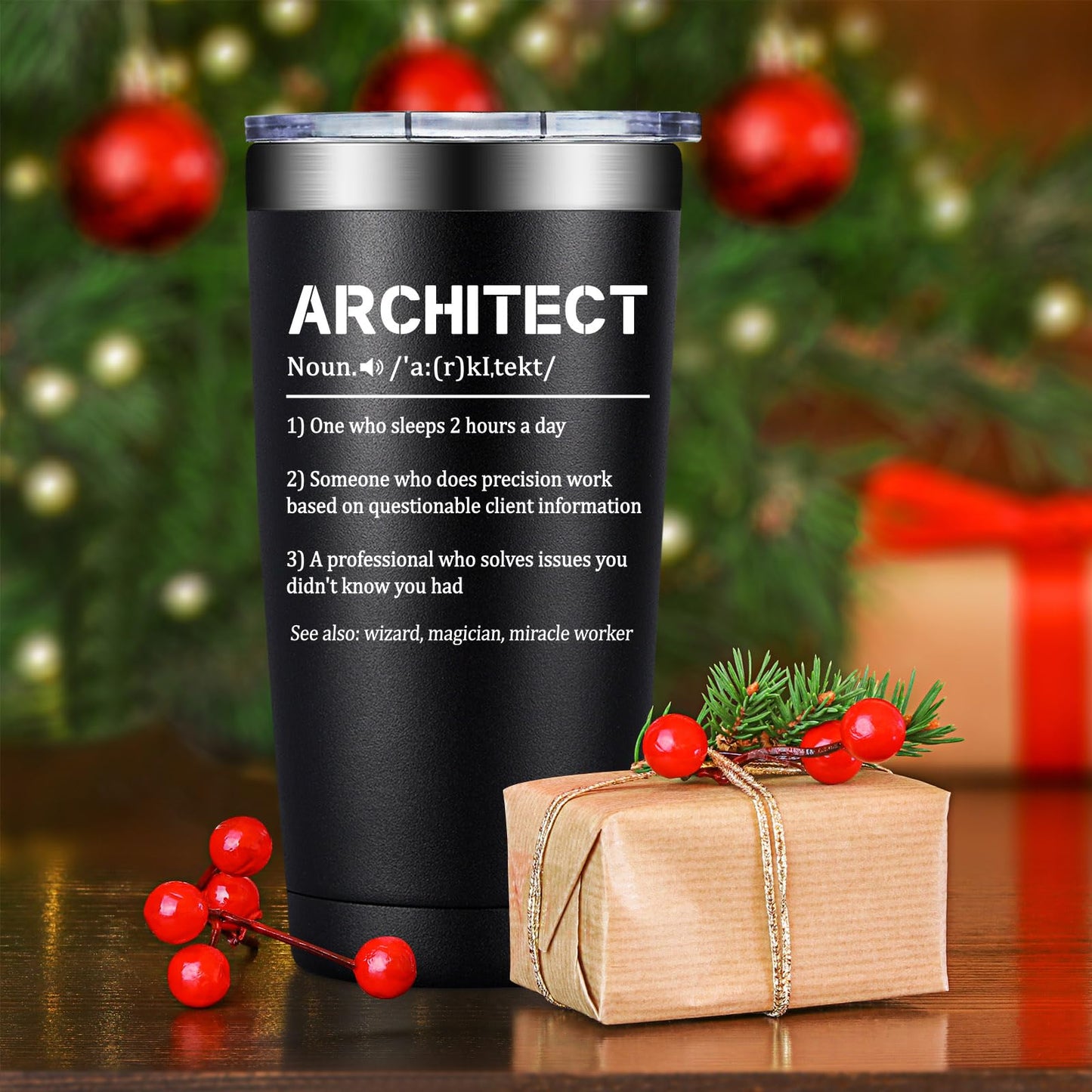 SpenMeta Architect Architecture Gifts for Christmas, Birthday - Cool Architect Gifts for Student, Men Women. 20 Oz Architecture Tumbler Cup