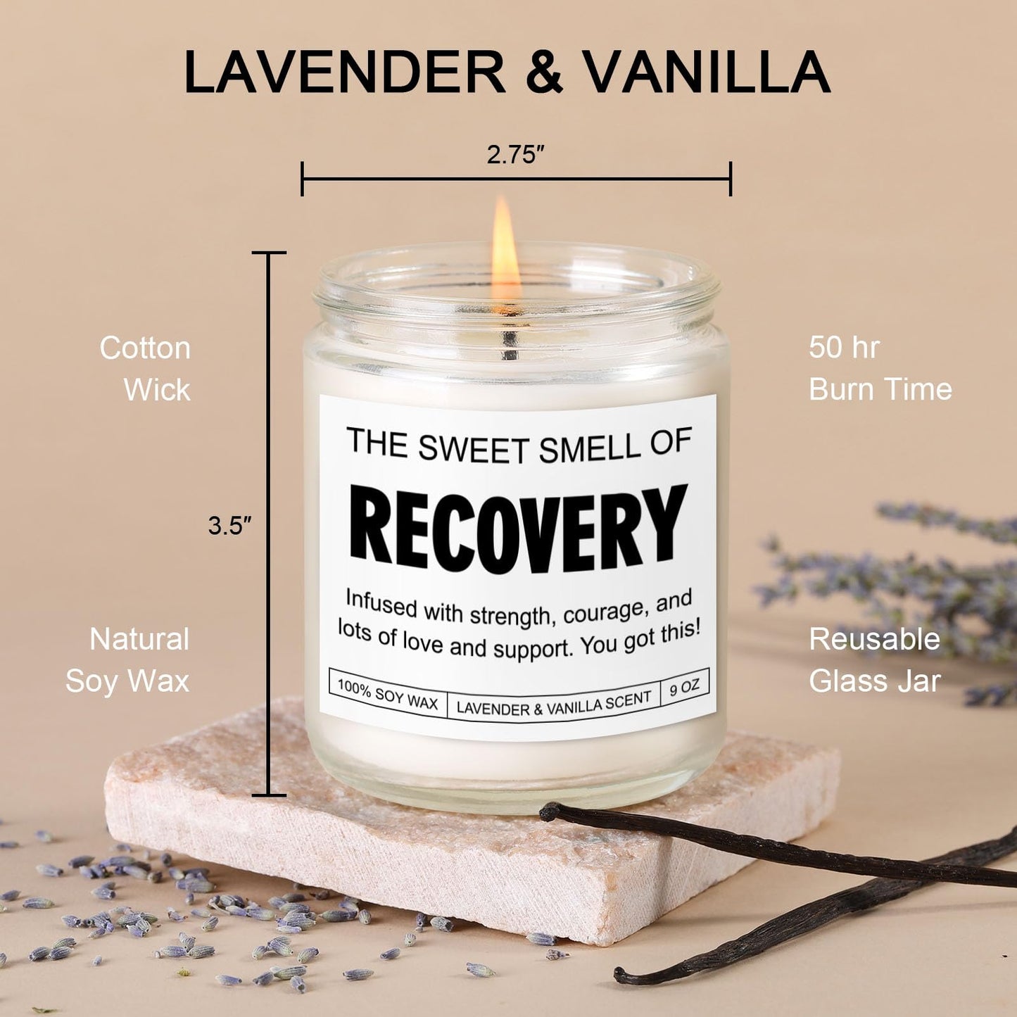 Candle, Get Well Gifts for Women After Surgery, Funny Get Well Soon, Feel Better, You Got This, Cancer Comfort, Hysterectomy Recovery, Back, Heart & Knee Surgery Recovery Gifts for Women, Men