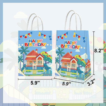 YOOUUQIAN 20 PCS Blue Dog Birthday Party Supplies, Blue Dog Party Decorations Gift Bags Birthday Party Favors Bag