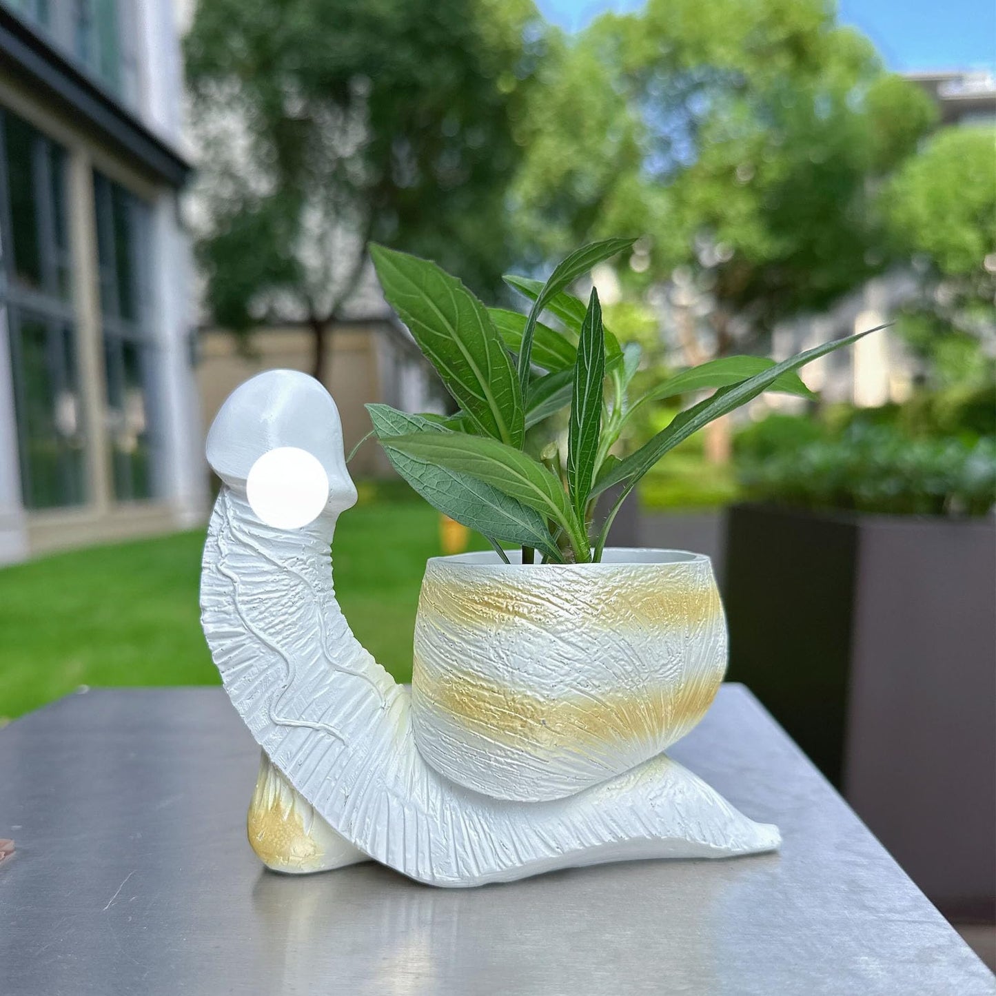 Snail Planter Penis Planter Penis Plant Snail Flower Pot Indoors and Outdoors Resin Fun Flower Pot Mischievous Joke Gift