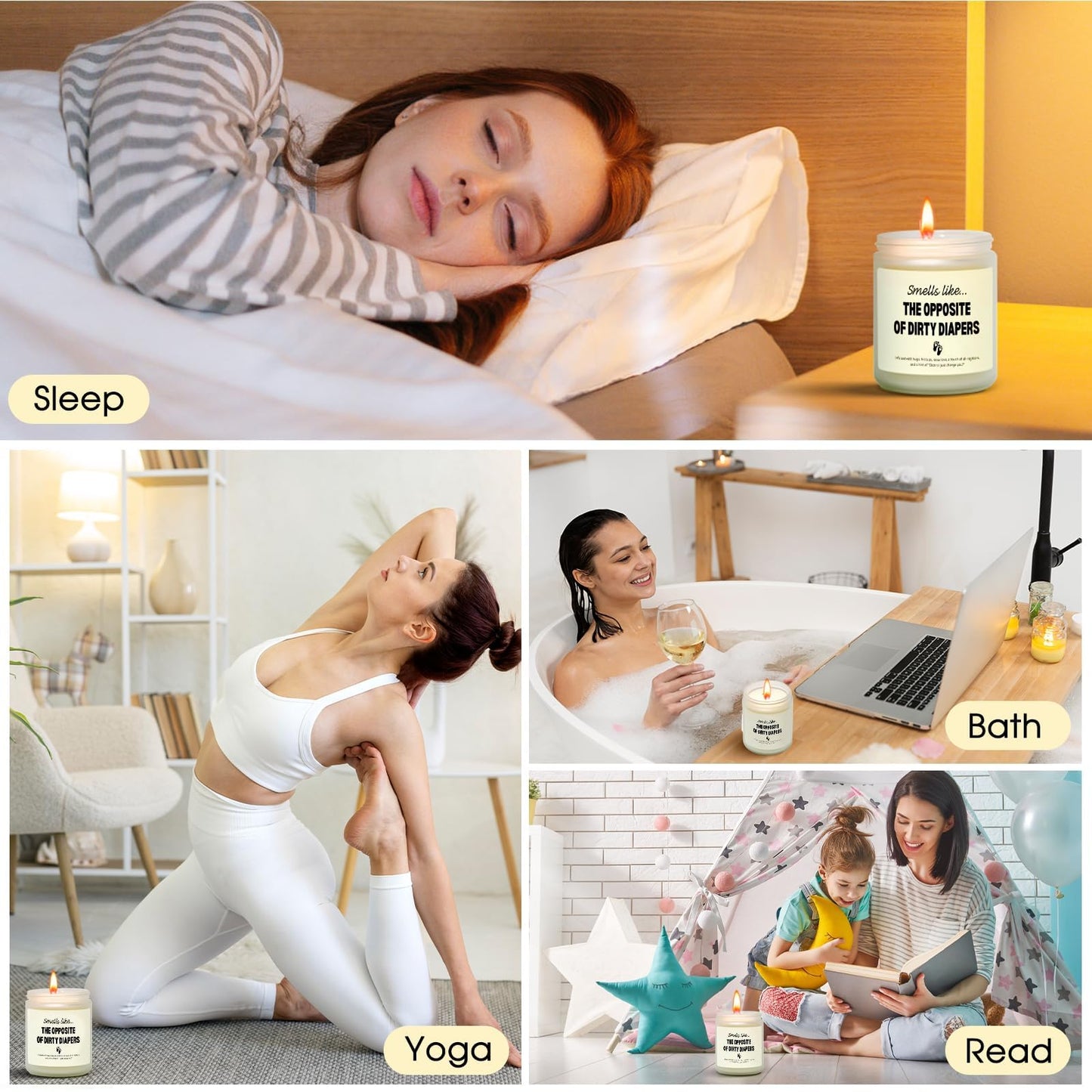 Kosmickiss New Parents Gifts for Couples, Funny Gender Reveal Gift, Mom&Dad Gift for New Parents, Lavender Aroma Candle