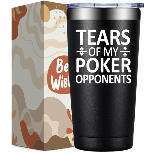 Poker Gifts for Men Women - Gifts for Poker Players - Christmas Brithday Gift for Pokers Lovers - 20oz Pokers Gift Ideas Tumbler
