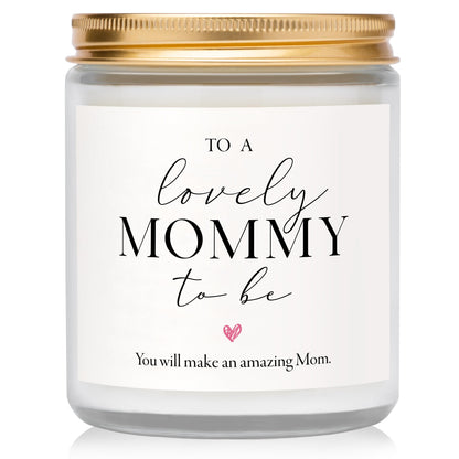 Mom to Be Mothers Day Gift, First Mothers Day Gifts for New Mom, Pregnancy Gifts for Expecting Moms - Lavender Scented Candle, Mommy to be Gift