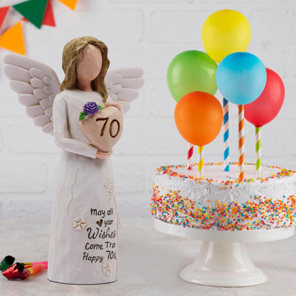 70th Birthday Gifts for Women, Meaningful 70th Birthday Gifts, Sculpted Hand-Painted Figurine