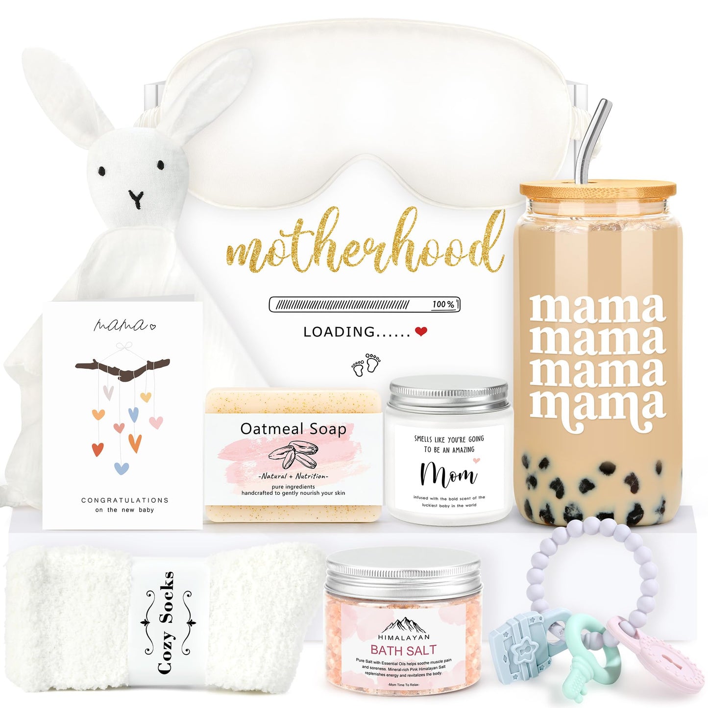 New Mom Care Package After Baby New Mom Gift Basket for Women After Birth Postpartum Gifts for Expecting Moms Baby Shower Gifts for Mommy To Be Cool Presents for Mother To Be First Time Moms Gift Set
