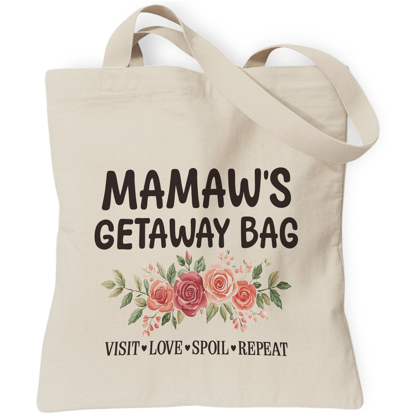Aesthetic Inspirational Gift Tote Bag, Gifts for Grandma Mom Friend Canvas Bag with Inner Pocket