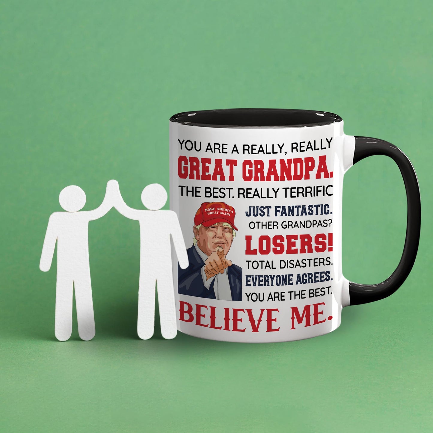 Grandpa Father Day Gift - Grandpa Gifts - Best Grandfather Ever Gifts From Grandchildren - Funny Gift For Grandfather - Father's Day Birthday Christmas Idea - Grandpas Ceramic Mug11 Oz