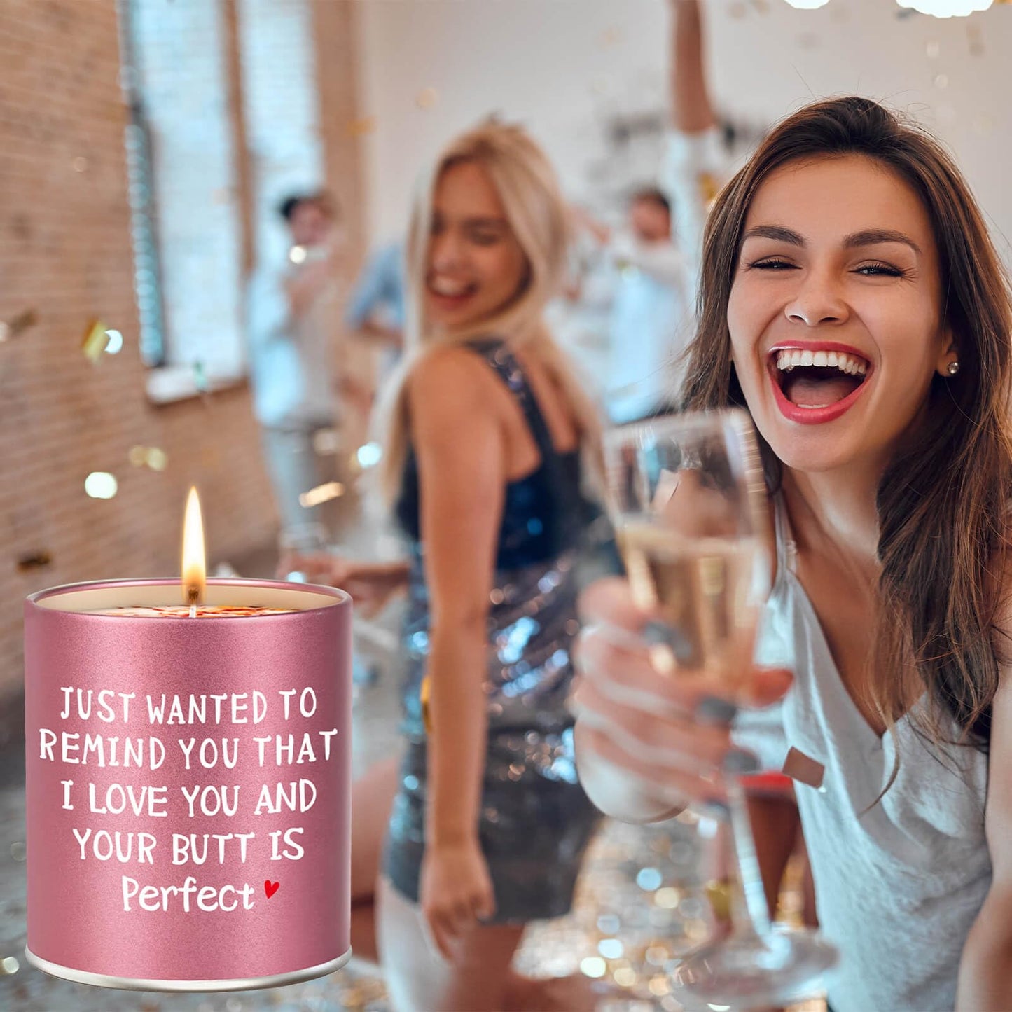 Valentines Day Gifts for Girlfriend Her Christmas Stocking Stuffers Gifts for Wife Women Sisters Mom Funny ldeas Scented Candle for Anniversary Friendship Celebration Birthday Galentines Day