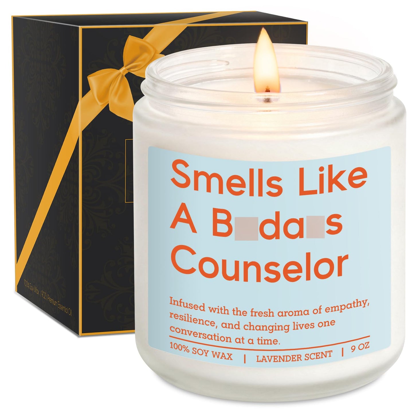 Miracu Candle, Counselor Gifts, School Counselor Appreciation Gifts, Funny Psychology Graduation Ideas for Mental Health Therapist Psychologist LPC Women - Guidance, Counseling, Therapy Office Decor