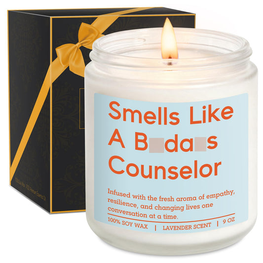 Miracu Candle, Counselor Gifts, School Counselor Appreciation Gifts, Funny Psychology Graduation Ideas for Mental Health Therapist Psychologist LPC Women - Guidance, Counseling, Therapy Office Decor