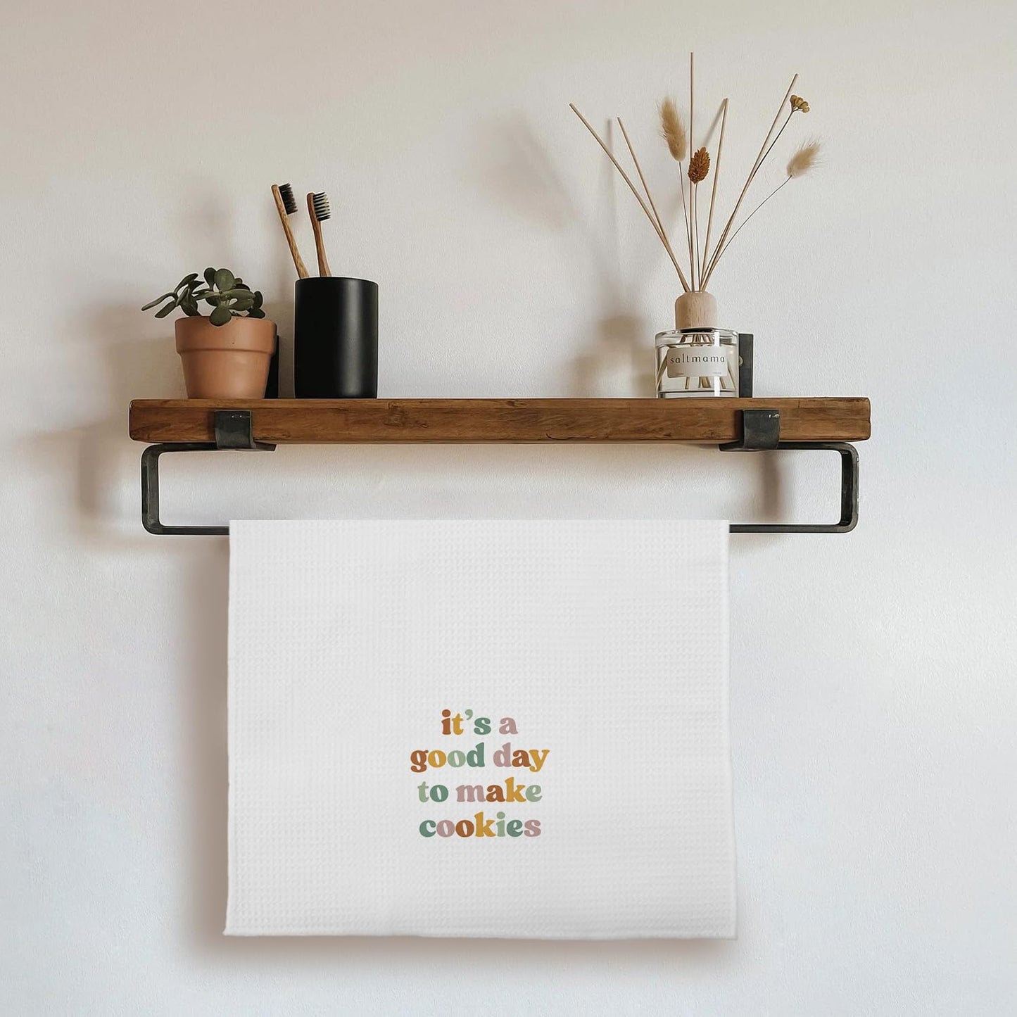 Baking Gifts Kitchen Towels, Gifts for Bakers Cookie Lovers Cooks Dish Tea Towel for Kitchen Baking, It's a Good Day to Make Cookies Hand Towels, 16x24