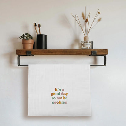 Baking Gifts Kitchen Towels, Gifts for Bakers Cookie Lovers Cooks Dish Tea Towel for Kitchen Baking, It's a Good Day to Make Cookies Hand Towels, 16x24