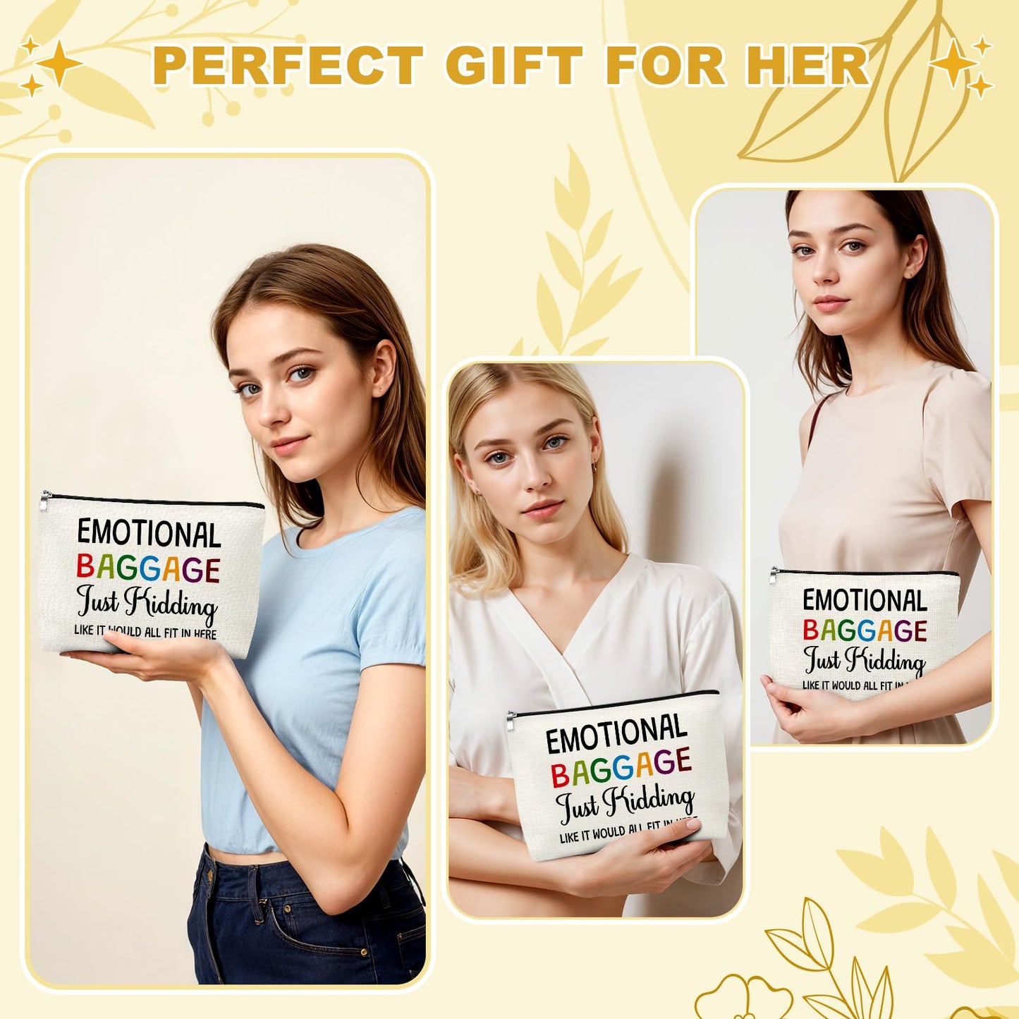 Mxrymvu Hostess Gift Makeup Bags Funny Gifts for Women Birthday Gifts for Friends Sister Mom Female Ideas Gag gifts Girls Cosmetic Bags for Anniversary Wedding Christmas Makeup Travel Pouch