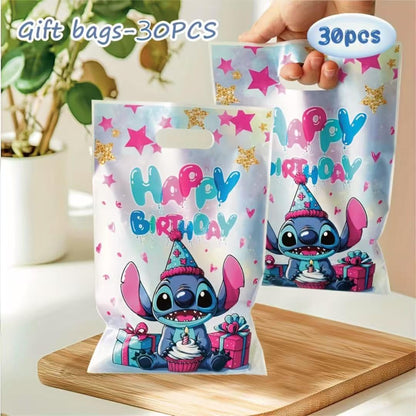 HANISNA For Stitch party gift bags 30PCS, supplies, and decorations. Perfect for cartoon parties, ideal for kids, and great for family events, prizes.