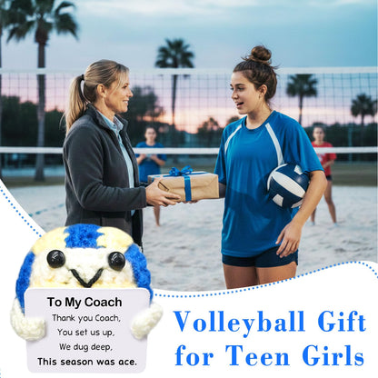 Handmade Collectible Volleyball - Thank You Gift for Coach,Volleyball Coach Appreciation Gift,Team Gifts from Players,InspirationalSports Decor & Memory Keepsake for Volleyballs Lovers