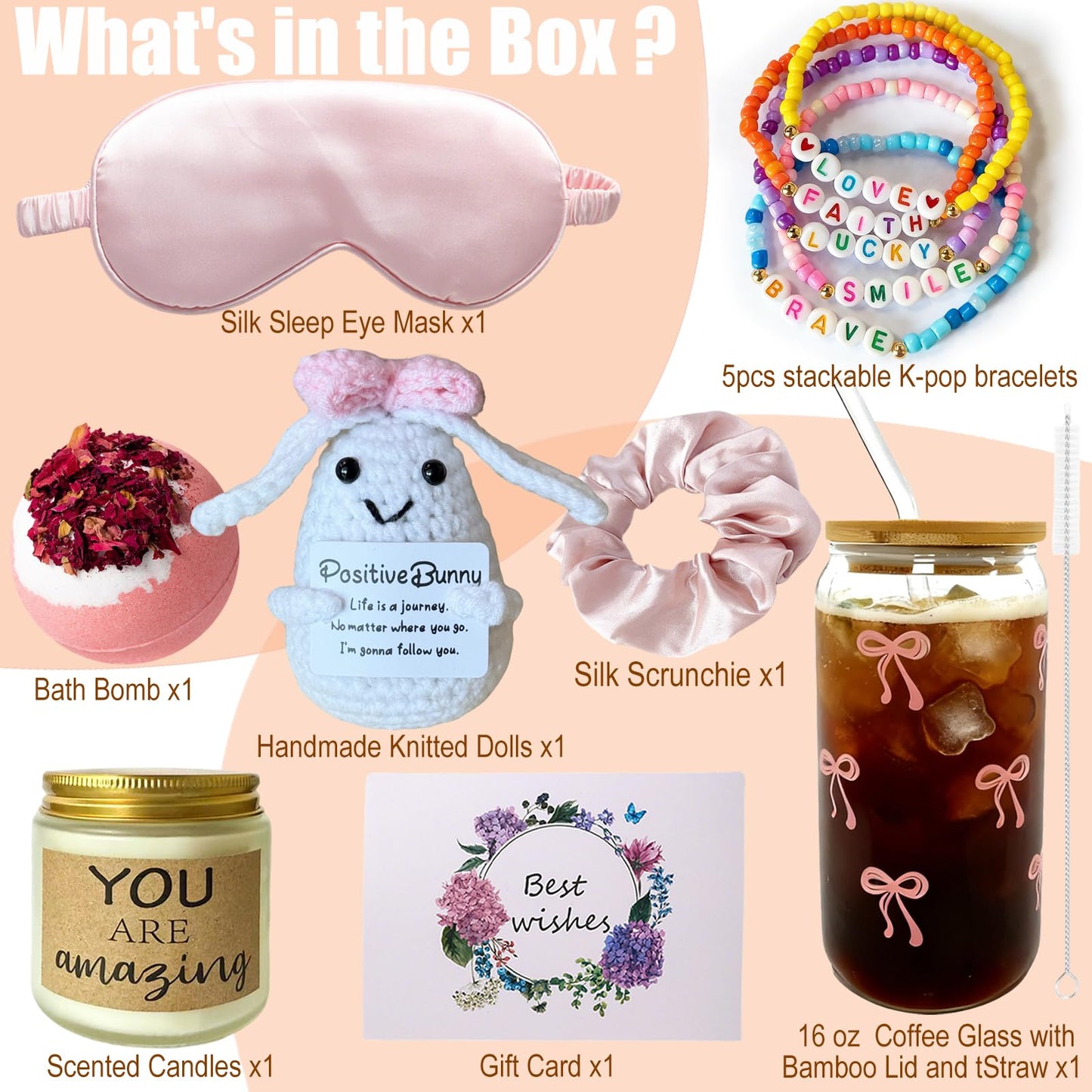 Gifts for Teen Girls, Graduation Gift for Her, Teen Girl Gifts Trendy Stuff, Birthday Gifts Set for Teenage Girls, Sister, Best Friend, Daughter - Pink Bunny