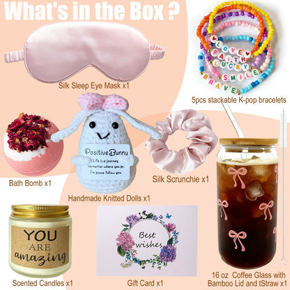 Gifts for Teen Girls, Graduation Gift for Her, Teen Girl Gifts Trendy Stuff, Birthday Gifts Set for Teenage Girls, Sister, Best Friend, Daughter - Pink Bunny