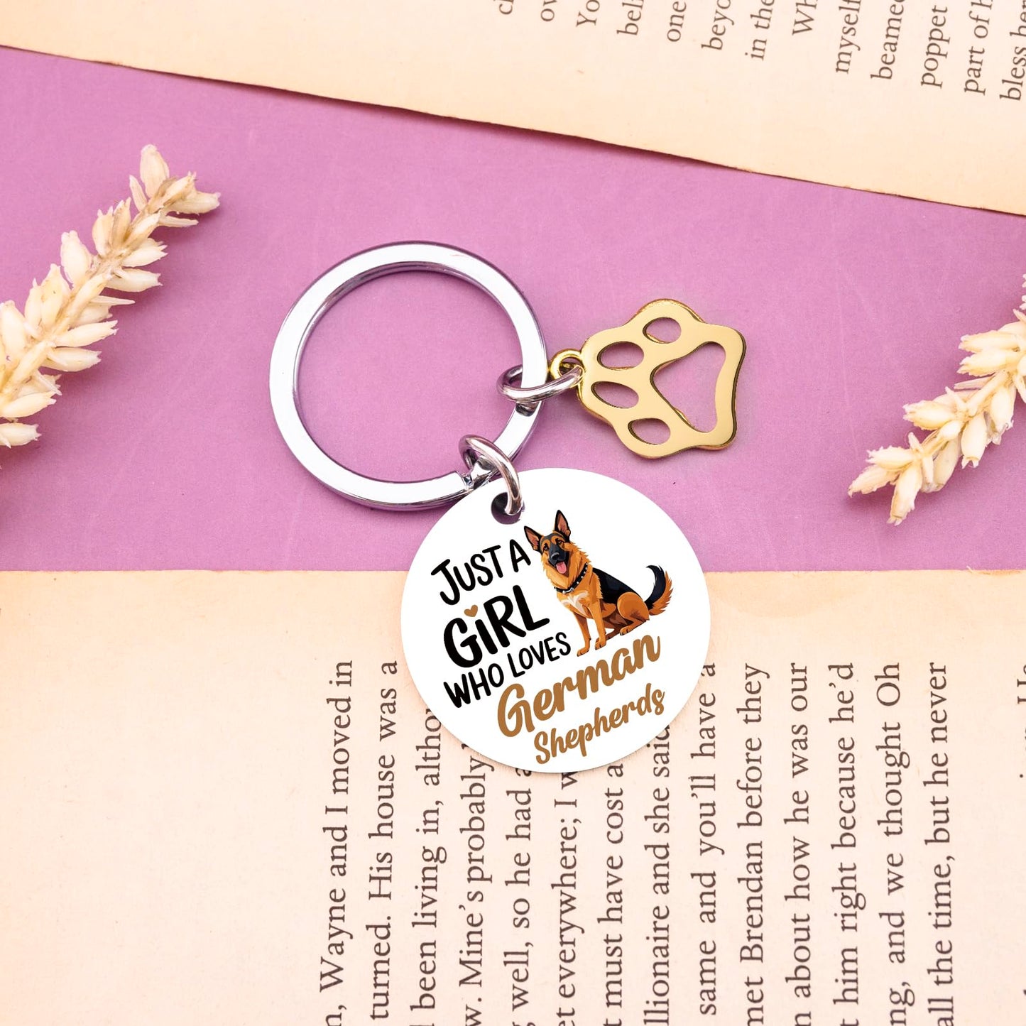 German Shepherd Gifts Keychain German Shepherd Bag Charm Christmas Birthday Gifts For Women