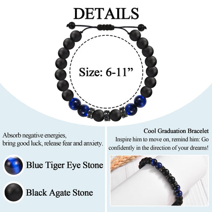 2026 Graduation Gifts for Him Boys Men High School/ Kindergarten/ Preschool/ 5th 6th 8th Grade/ College/ Master Degree/ Middle School Graduation Gifts Bracelet for Son Grandson Nephew Boyfriend Friend