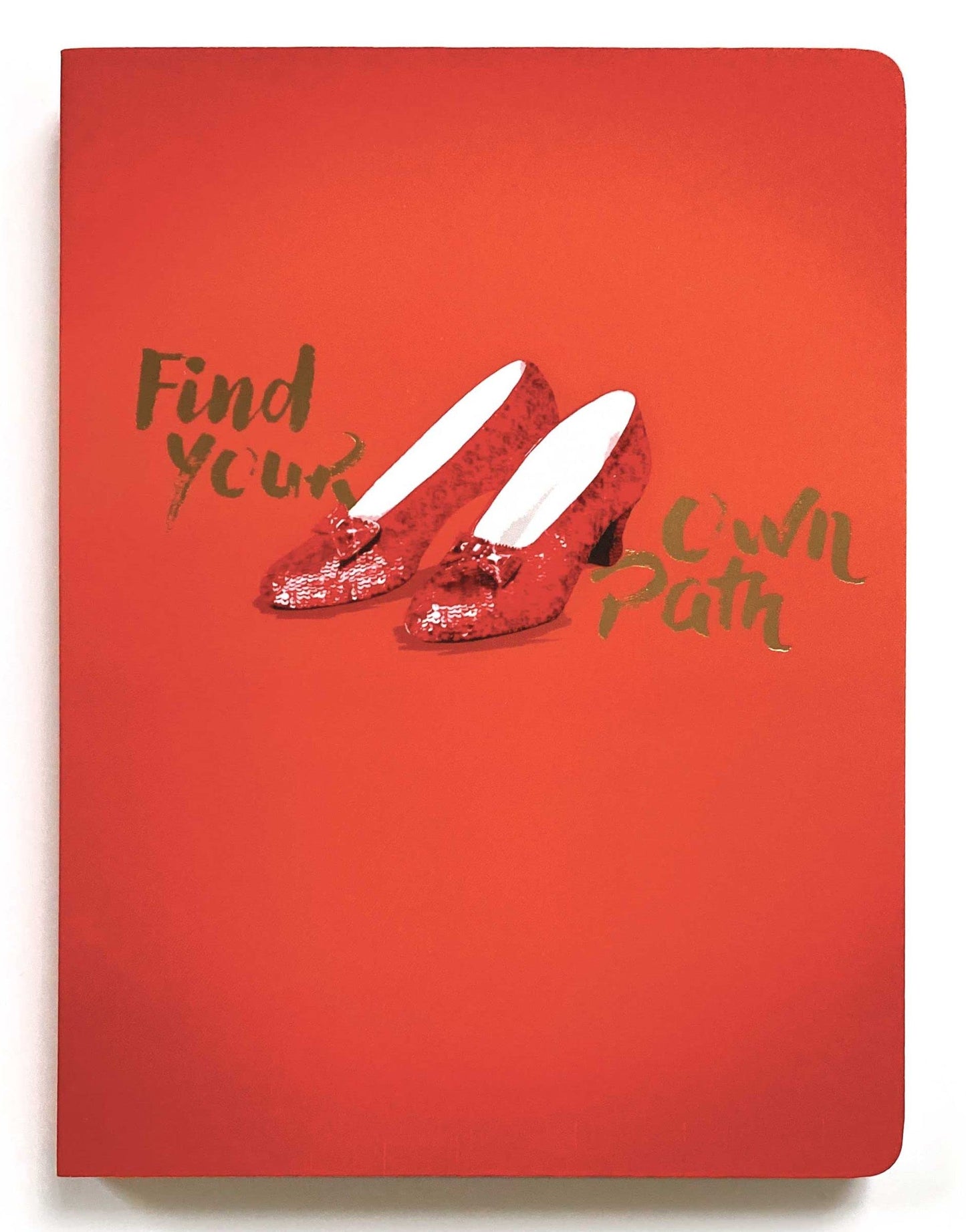 Paper House Productions The Wizard of Oz 8" Foil Accent Soft Cover Journal with Satin Ribbon Page Marker - Ruby Slippers