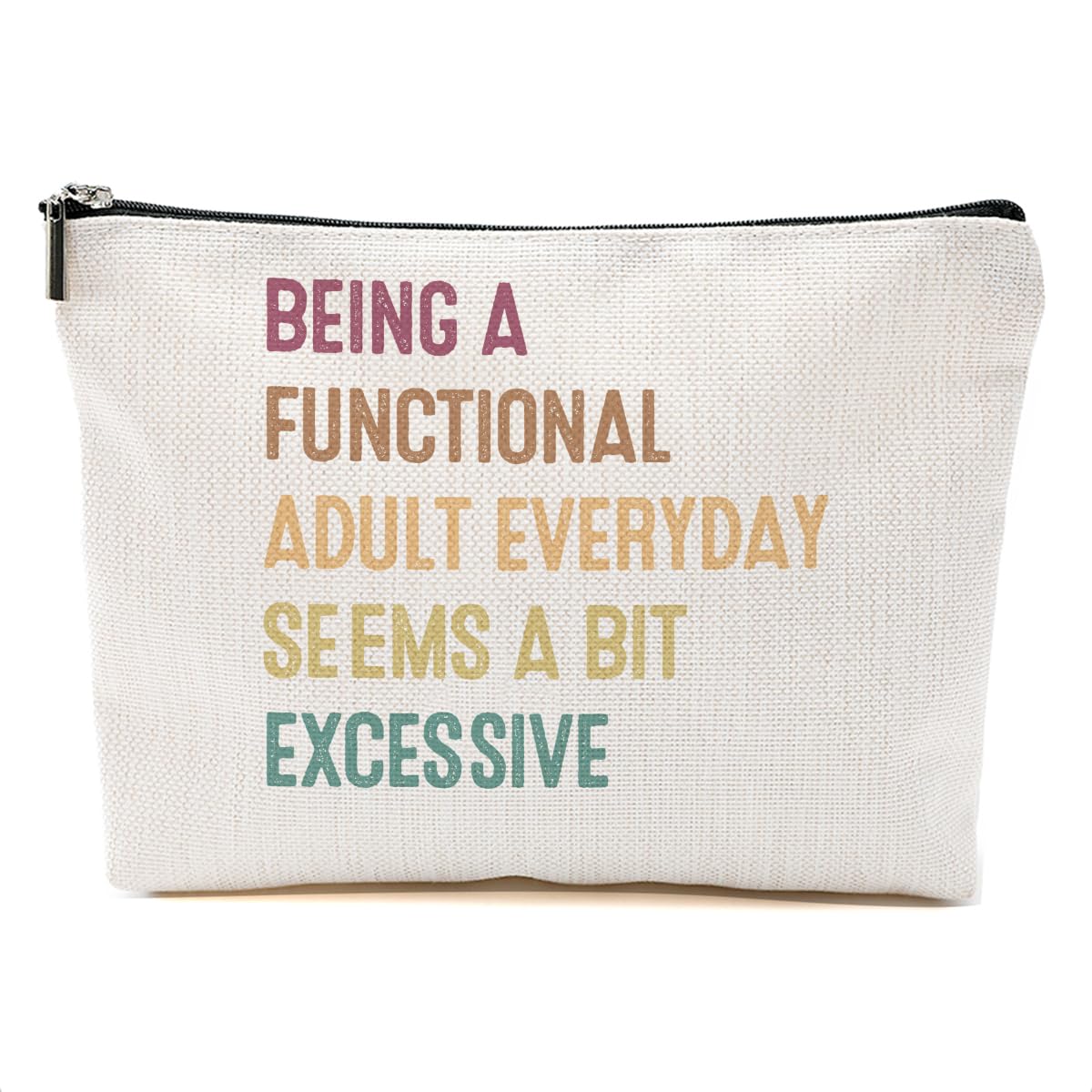 Funny Gifts Gag Gifts Makeup Bag Novelty Gifts Sarcastic Cosmetic Bag Humor Joke Travel Toiletry Bag Christmas Birthday Funny Gift for Women Best Friend Bestie Coworkers Boss Bestie
