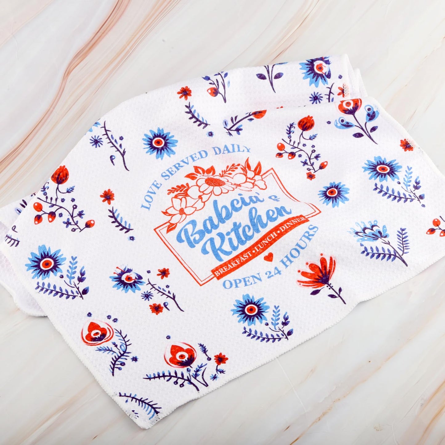 WCGXKO Kitchen Towel Polish Grandma Gift Polish Gift for Babcia (Babcia Towel)