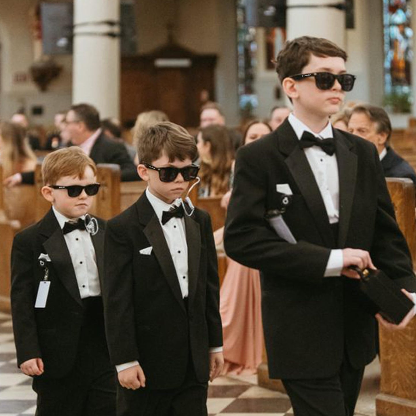 LADY&HOME Ring Security & Ring Bearer Sunglasses,Ring Bearer/Ring Security Proposal,Wedding Favors Gift for Little Boys
