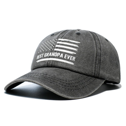 Grandpa Gifts, Grandpa Hat, Christmas Fathers Day Birthday Gifts for Grandpas - Adjustable Washed Cotton Baseball Cap