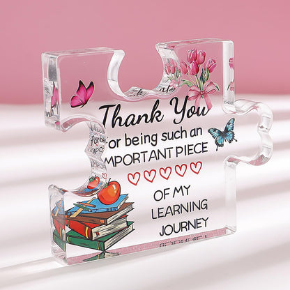 Teacher Appreciation Gifts - Heart-shaped Crystal Paperweight - Gift for Teachers and Mentors - Thank You Keepsake for Learning Journey, 3.94" x 3.72" x 0.6"
