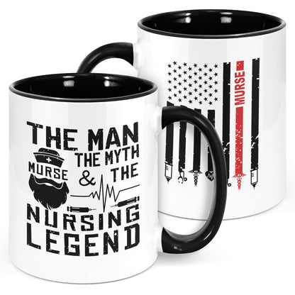 Male Nurse Gifts 11oz Mug, Nurse Gifts for Men, Male Nurses Week Gift, Nurses Appreciation Gift, Best Nursing Student Coffee Mug