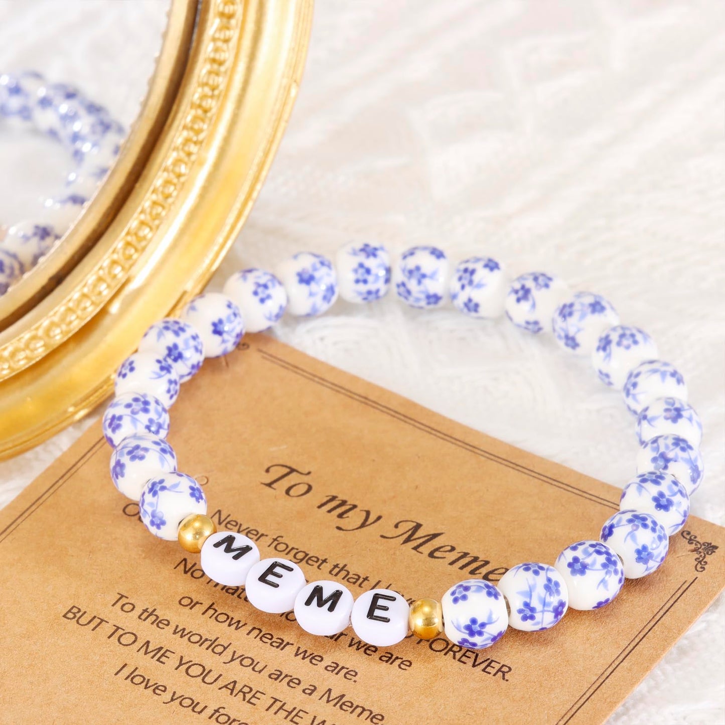 HUTIMY Gifts for Meme Birthday Women Italian Cute Grandmother Mothers Day Bracelet Meme Jewelry