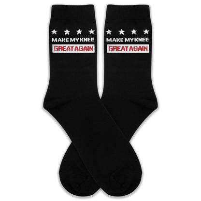 "Make My Knee Great Again Knee Recovery Socks - Funny Support Gift for Surgery Patients & Athletes.(110)
