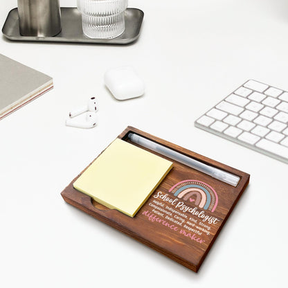 School Psychologist Sticky Note Holder, School Psychologist Thank You Appreciation Gifts for Women Self-Stick Note Pad Holders WPP9