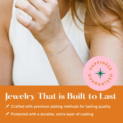 Lucky Feather Sweet 16 Gifts for Girls | 16th Birthday Bracelet Gift Idea for 16 Year Old | 16 year old girl gifts on Adjustable Cord | 16th birthday gifts for girls | Silver, Gold, Rose Gold Dipped
