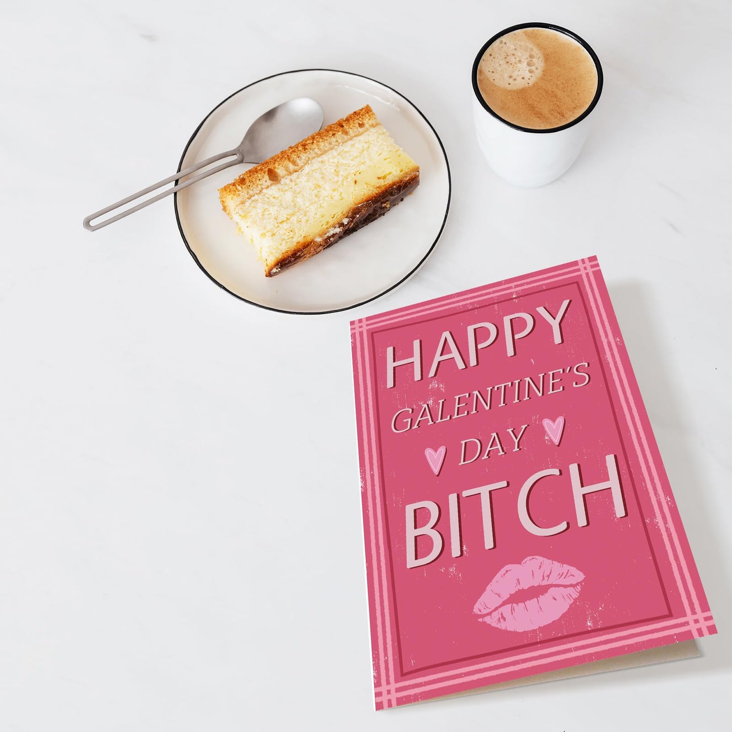 Chenive Funny Galentines Day Card for Her, Happy Galentine's Day Card for Bestie Sister, Galentines Day Gift for Women Lady Girl, Best Friend Galentine's Day Card