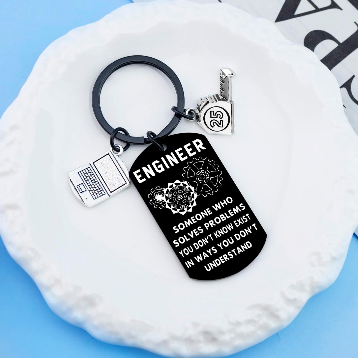 Engineer Gifts for Men Engineer Keychain Cool Gifts for Engineers Graduation Gift for Him Electrical Engineering Gift for School Student