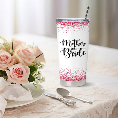 Mother of The Bride Gifts - Wedding Gifts for Bride's Mother From Daughter - Bridal Shower Gift for Mother of The Bride - Engagement Gift for Bride's Mom, 20 oz Insulation Stainless Steel Tumbler