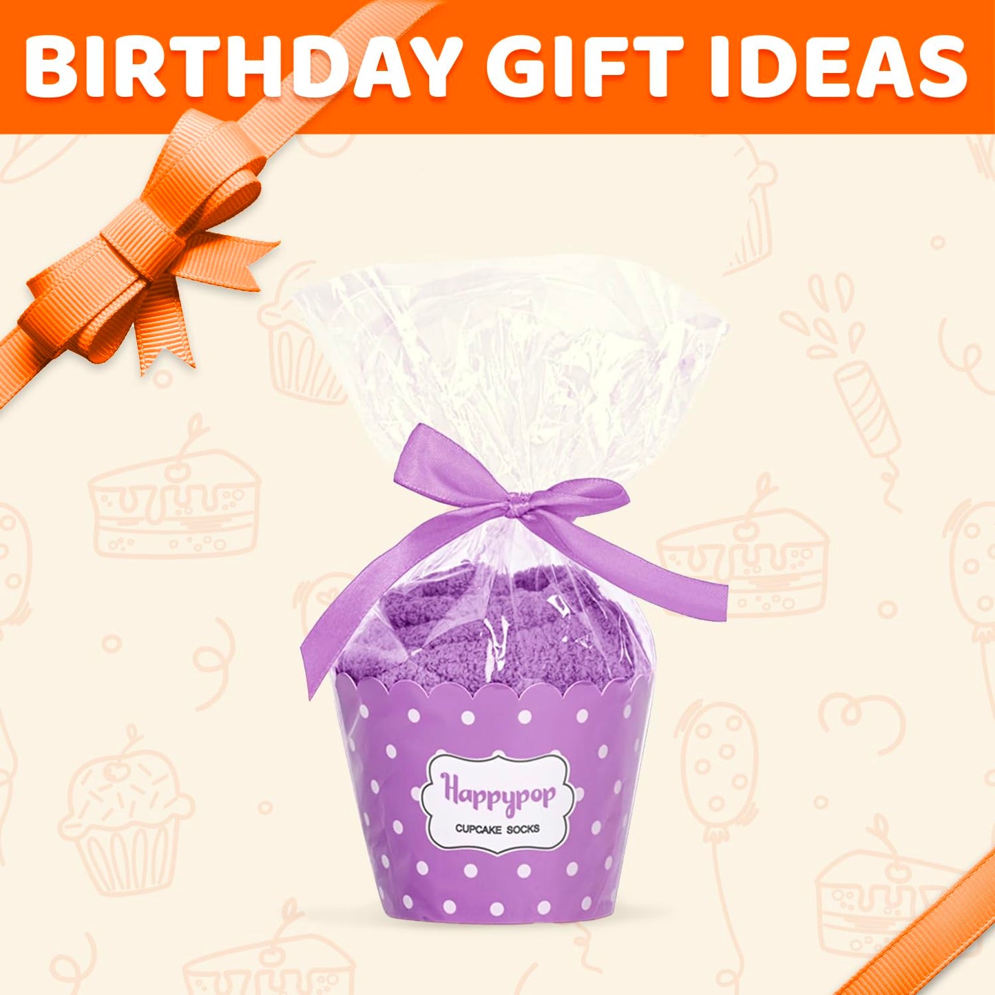 HAPPYPOP Birthday Gifts Ideas for Women - Socks for 75th 80th Year Olds, Socks for Elderly