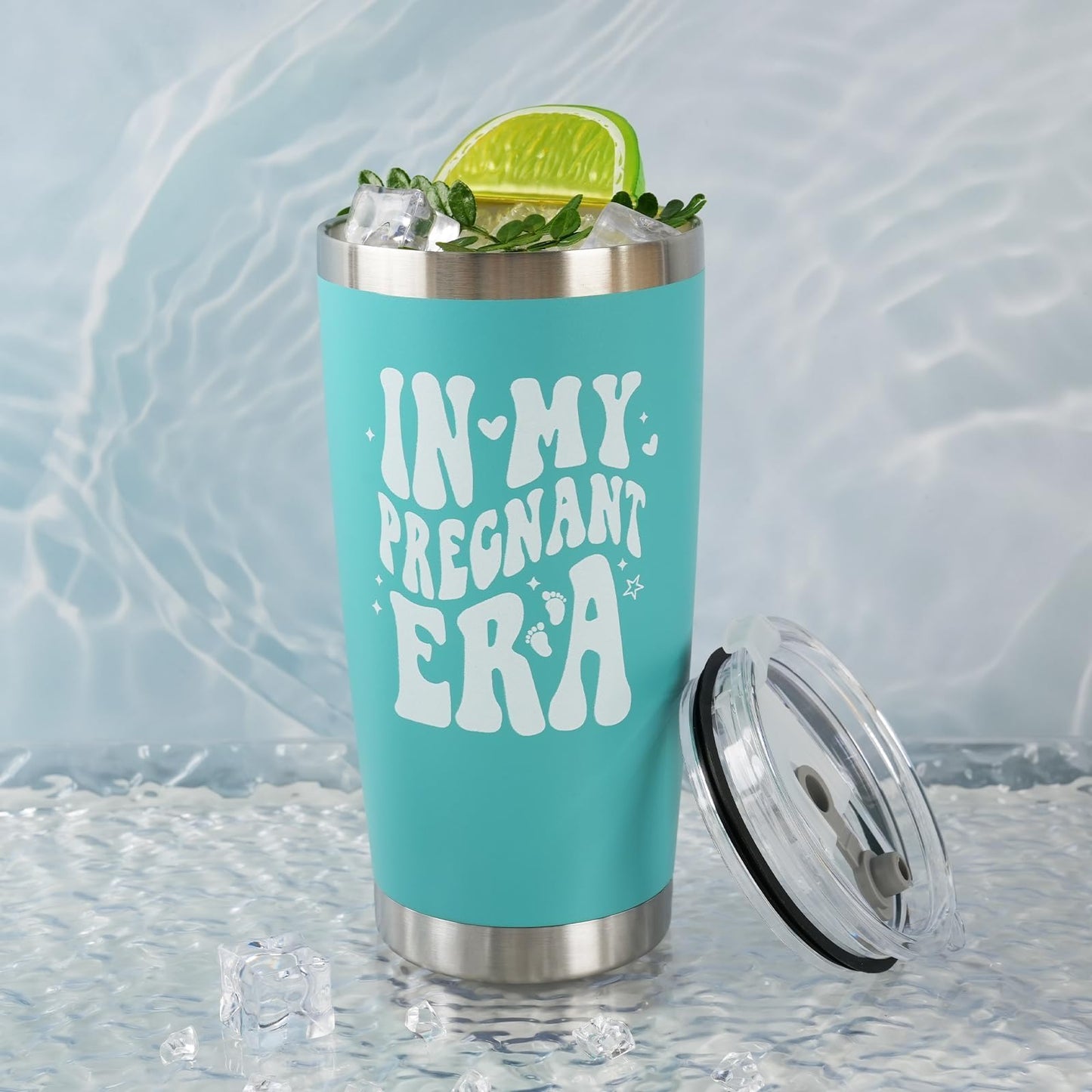 New Mom Gifts for Women, Pregnancy Gift for First Time Mothers, Mom to Be Tumbler, 20oz Insulated Cup with Lid & Straw for Wife Sister Daughter, Gender Reveal Baby Shower Mothers Day Present Xmas Gift