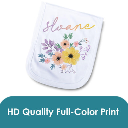Personalized Baby Burp Cloth - Unique for Boys & Girls- Burp Cloth for Boys or Girls Newborn Gift